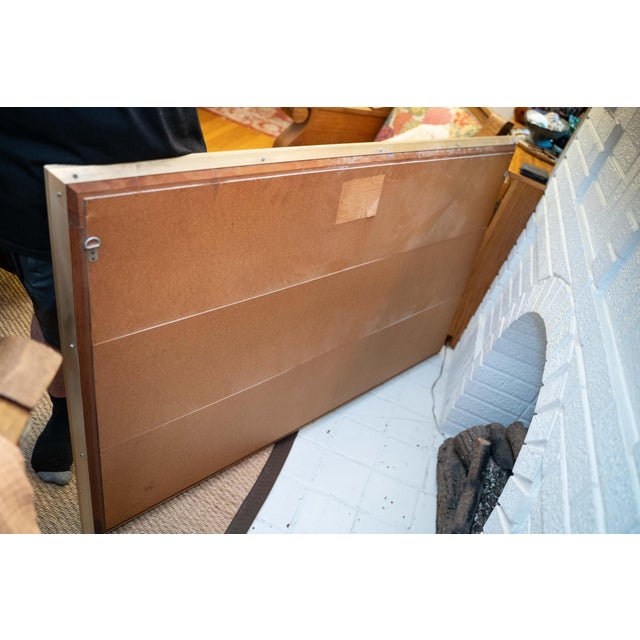 1950s Mid-Century Multi-Panel Segmented Over-Mantel Mirror by Hart Mirror Plate Co. For Sale - Image 6 of 10