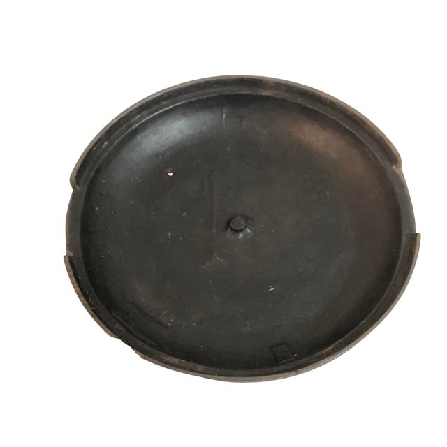 Black Antique Cast Iron Cook Pot, Cauldron, Bucket, Old Paint For Sale - Image 8 of 10
