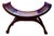 1950s Curule Bench W/Cane For Sale