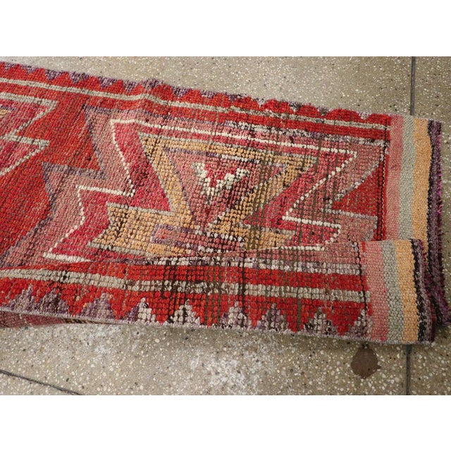 Galerie Shabab Collection Mid-20th Century Turkish Anatolian Tribal Runner For Sale - Image 9 of 10