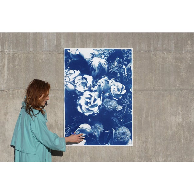 This is an exclusive hand painted limited edition cyanotype of a gorgeous blue bouquet. Details: + Title: Blue Flower...