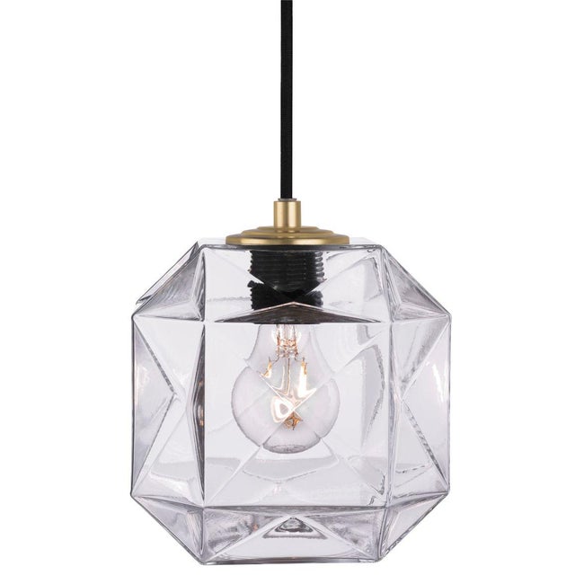 Hand-blown in Venice, Italy, the Mimo Cube pairs mid-century form with old-world glassmaking artistry. Its faceted cube...