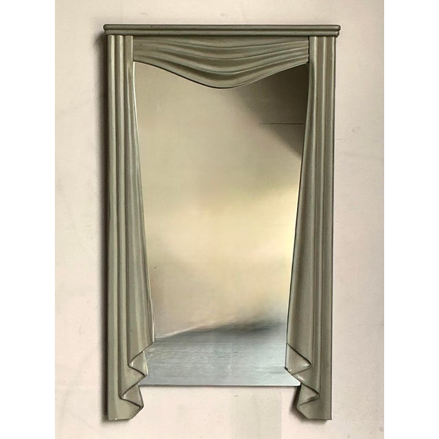 Vintage Regency Carved Swag Console Table and Mirror For Sale - Image 4 of 7