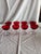 Hollywood Regency Set of Eight Vintage Ruby Red Sherbets For Sale - Image 3 of 8