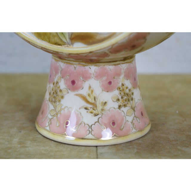 Antique 19th Century Hungarian Zsolnay Pecs Porcelain Faience Ewer Pitcher 16" For Sale - Image 12 of 15