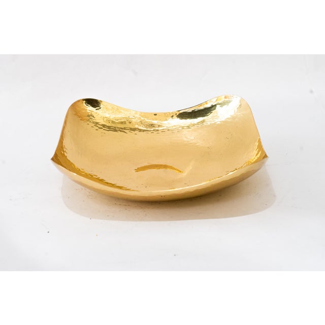Art Deco Hammered Brass Fruit Bowl, 1920s For Sale - Image 10 of 10