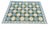 Handmade Woolen Flat Weave Swedish Pattern Sky Blue and Forest Green Area Rug - 9'x14' For Sale - Image 17 of 17