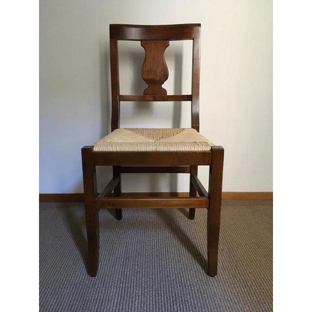 Rustic Walnut Chairs, Italy, 1970s, Set of 6 For Sale - Image 13 of 16