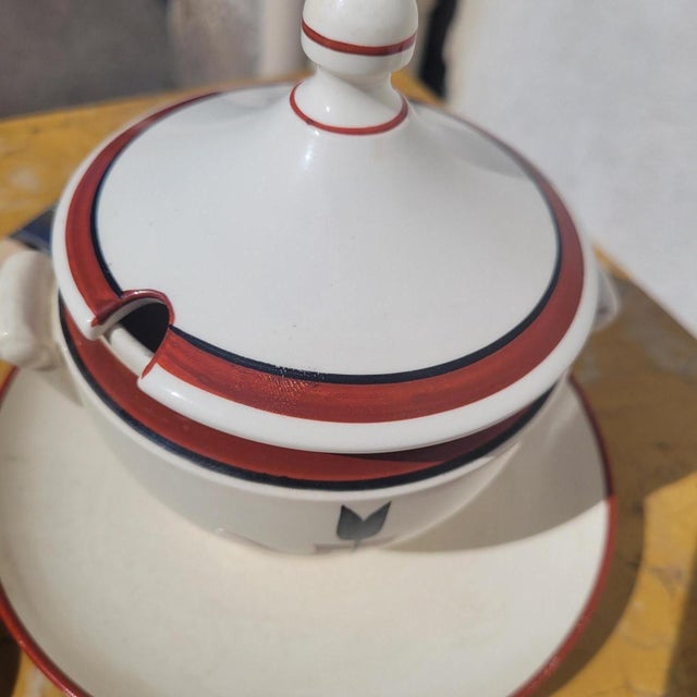 1930s Art Deco Tableware by Gio Ponti for Richard Ginori, 1930s, Set of 3 For Sale - Image 5 of 18