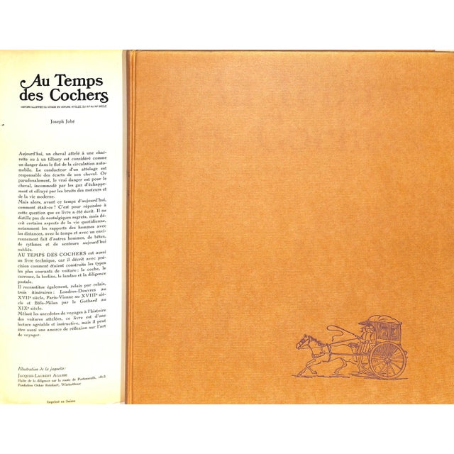 JOBE, Joseph [211] pp. Edita Denoel 1976 12" x 10 1/2" Chronicles the history of horse-drawn travel from the 15th to the...
