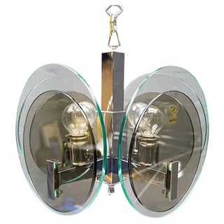 Italian Ceiling Lamp from Lupi Cristal Luxor, 1960s For Sale