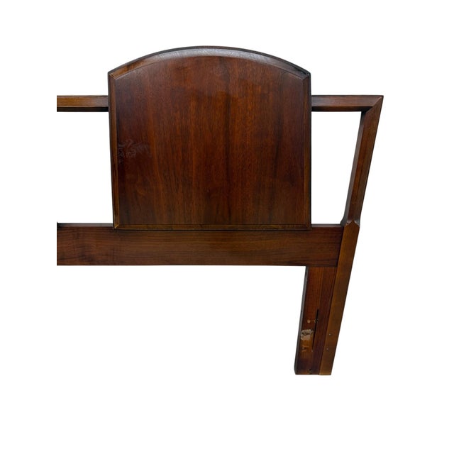 1960s Mid-Century Modern Lane 1st Edition Walnut Full/Queen Walnut Headboard For Sale - Image 5 of 6