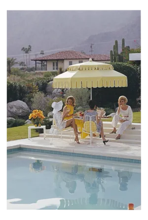 Slim Aarons, Nelda and Friends, Palm Springs, Estate Stamped Photographic Print