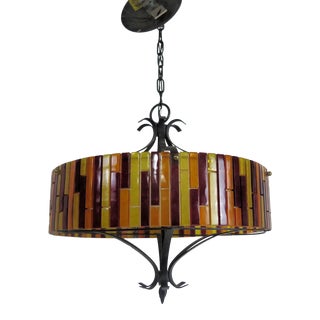 Vintage 4 Light Lucite Chandelier For Sale