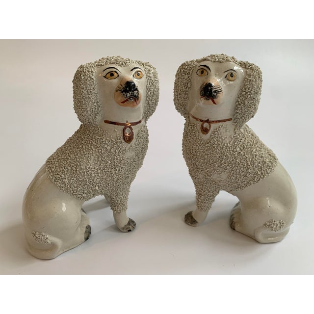 19th Century Staffordshire Poodles - a Pair For Sale - Image 13 of 13