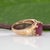 4.4Ct Madagascar Ruby Estate Ring With Earth-Mined Diamond Accents: 14k Gold, Size 6.75 For Sale - Image 9 of 9