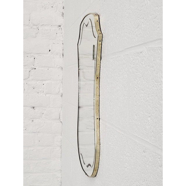 Free-Form Mirror in Gilded Frame, 1960s For Sale - Image 4 of 10