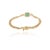 Art Deco 18k Gold Natural 2.82ct Zambian Emerald & 1.91ct Diamond Chic Bracelet For Sale In New York - Image 6 of 12