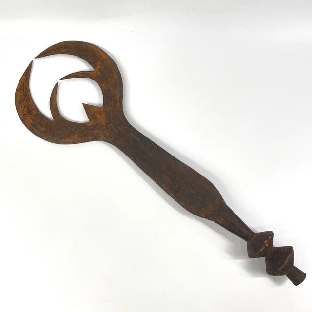 Early 20th Century Ngombe Executioner's Prestige Knife Currency For Sale - Image 4 of 6