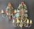 Aqua Large Vintage Gild Wall Lamp from CIANI Firenze, Italy, 1960s, Set of 3 For Sale - Image 8 of 18