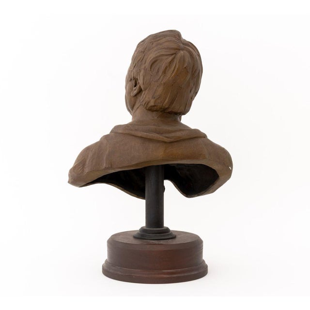Jay Hall Carpenter Male Figure Bronze Bust, 1993 For Sale In New York - Image 6 of 9