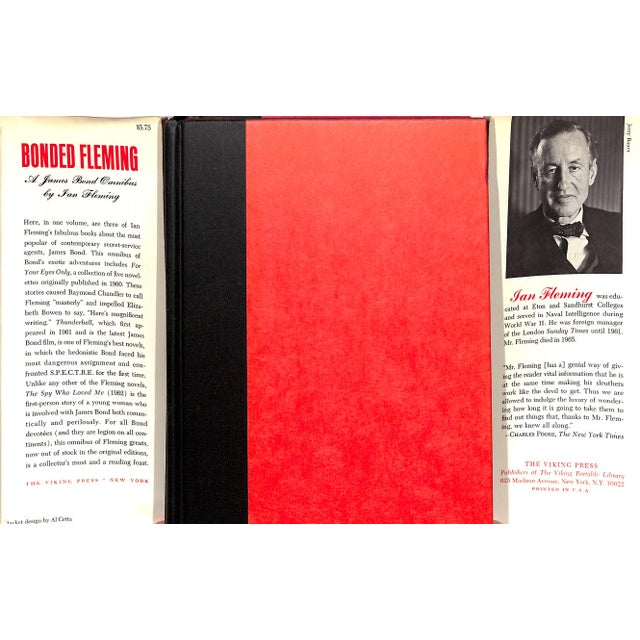 FLEMING, Ian [439] pp. The Viking Press 1966 Fourth Printing 8 5/8" x 6" Jacket design by Al Cetta For your eyes only: Who...