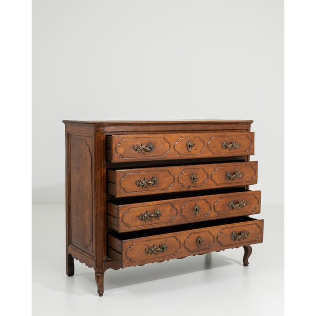 19th Century Louis XV Chest Of Drawers In Original Patina For Sale - Image 16 of 17