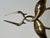 Metal Brass sculpture representing two entwined birds For Sale - Image 7 of 12