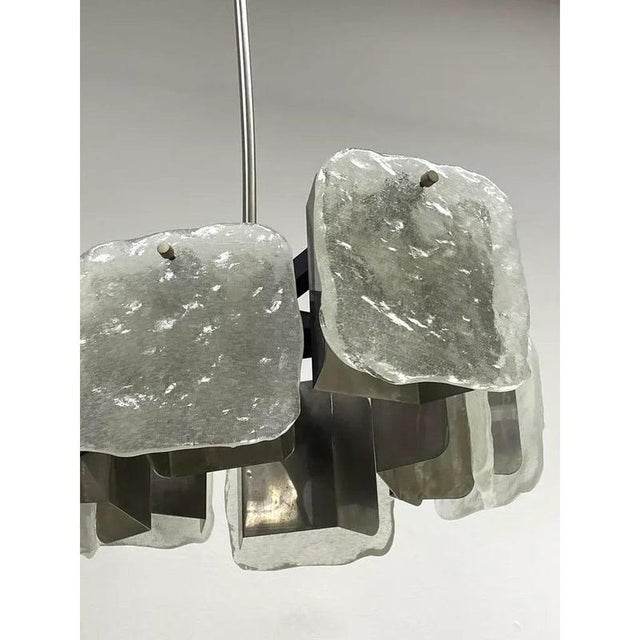 Glass Austrian Chandelier from Kalmar Leuchten, 1960s For Sale - Image 7 of 12