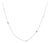 Late 20th Century Classic Pt950 Platinum 10 Diamonds Station Necklace For Sale