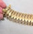 Metal Vintage 1960s Signed Monet Goldtone Articulated Bracelet For Sale - Image 7 of 11