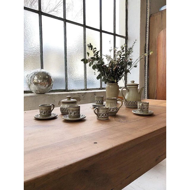 Coffee Set by Marius Besson, 1970s, Set of 15 For Sale - Image 3 of 18