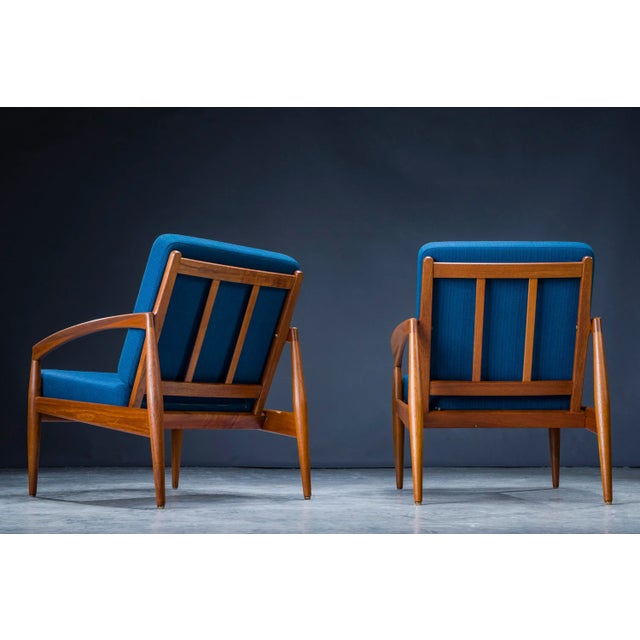 Model 121 Paper Knife Easy Chairs and Sofa by Kai Kristiansen for Magnus Olesen, 1960s, Set of 3 For Sale - Image 14 of 18