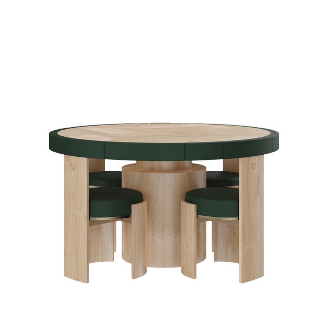 Wellesly Game Table by Wood Tailors Club For Sale