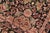 Renaissance Intricate Floral Pak-Persian Black/Red Wool Rug - 6'1'' X 9'4'' For Sale - Image 3 of 9