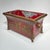 Pair Vintage Greek / Roman Neoclassical Red Painted Tole and Bronze Jardinieres For Sale In New York - Image 6 of 12