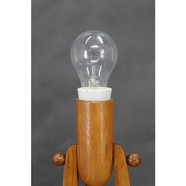 Mid-Century Adjustable Wooden Table Lamps, Former Czechoslovakia, 1970s, Set of 2 For Sale - Image 6 of 16