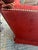 Vintage Rust Red Wingback Settee Sofa With Nailhead Trim & Carved Finials For Sale - Image 12 of 12
