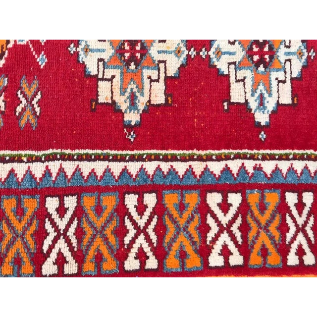 Vintage Moroccan Tribal Rug For Sale - Image 4 of 13