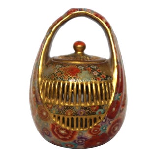 Antique Satsuma Cricket Cage For Sale