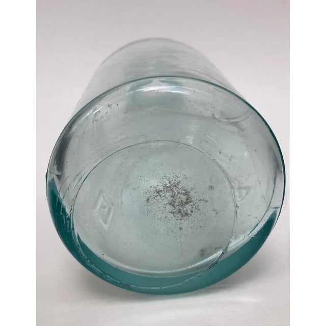 Victorian Antique 1910s Clear Cork Top Mrs. Stewart's Bluing Bottle For Sale - Image 3 of 4