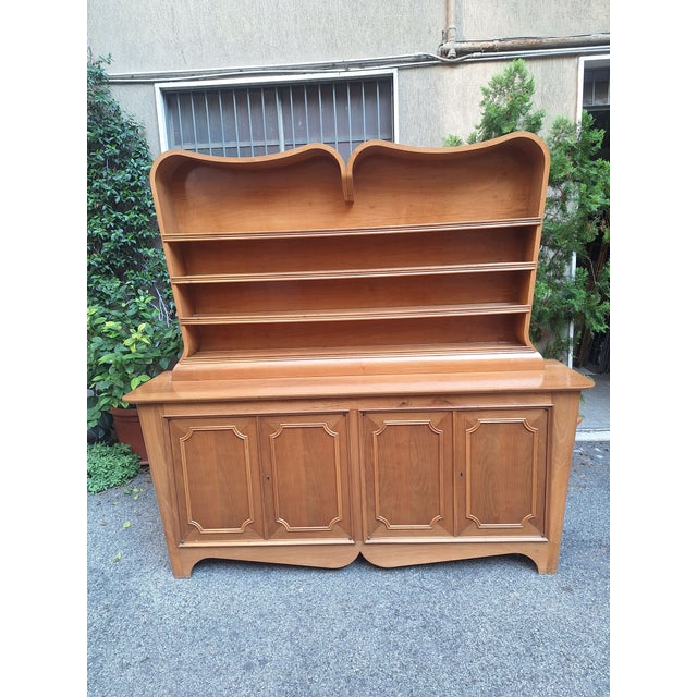 Vintage Plate Rack in Sinuous Light Wood by Mario Cereghini, 1940s For Sale - Image 4 of 18