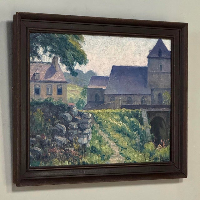Framed Oil Painting on Canvas by Eugene Colignon (1876-1961) For Sale - Image 4 of 16