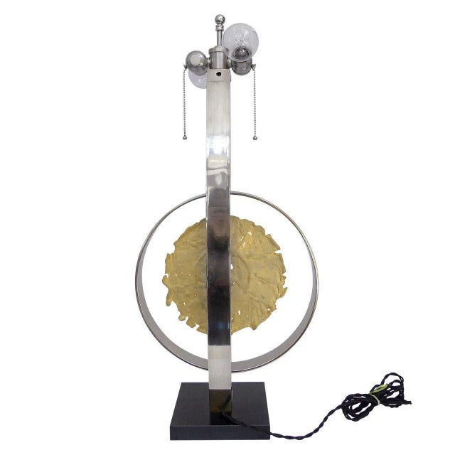 Mid-Century Modern "Zodiac" Lamp by Philippe Cheverny For Sale - Image 3 of 5