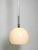 1950s Large Mid-Century Czech Glass Ceiling Lamp with Glass Shade and Glass Rod For Sale - Image 5 of 18