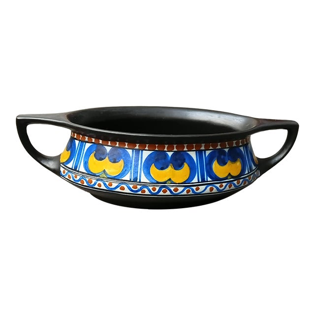 Gouda Holland Ca 1930 Art Deco Ceramic Planter For Sale