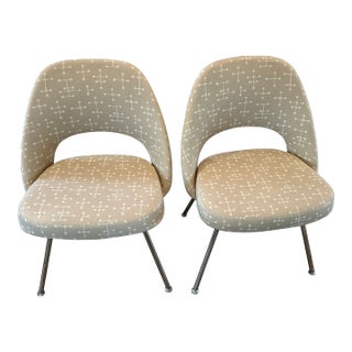 Saarinen Executive Chairs by Knoll, Eames Upholstery, From Disney Headquarters For Sale