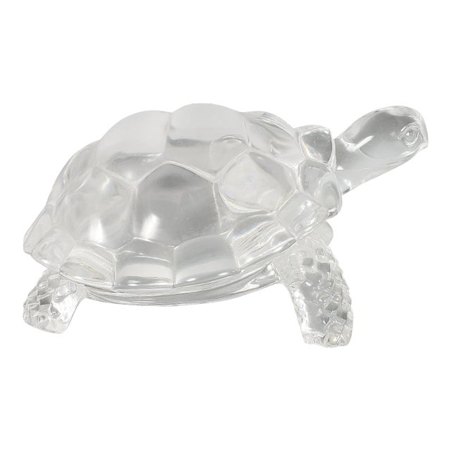 Glass Turtle Figurine. Mid-Century For Sale