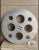 A 1940s XL Goldberg aluminum movie reel from Denver — a 26-inch piece of cinema history. Fascinating industrial decor for...