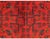 Red Fine Quality Hand Knotted Afghan Khal Muhammadi Wool Area Rug 6.7 X 4.11 Ft For Sale - Image 8 of 11